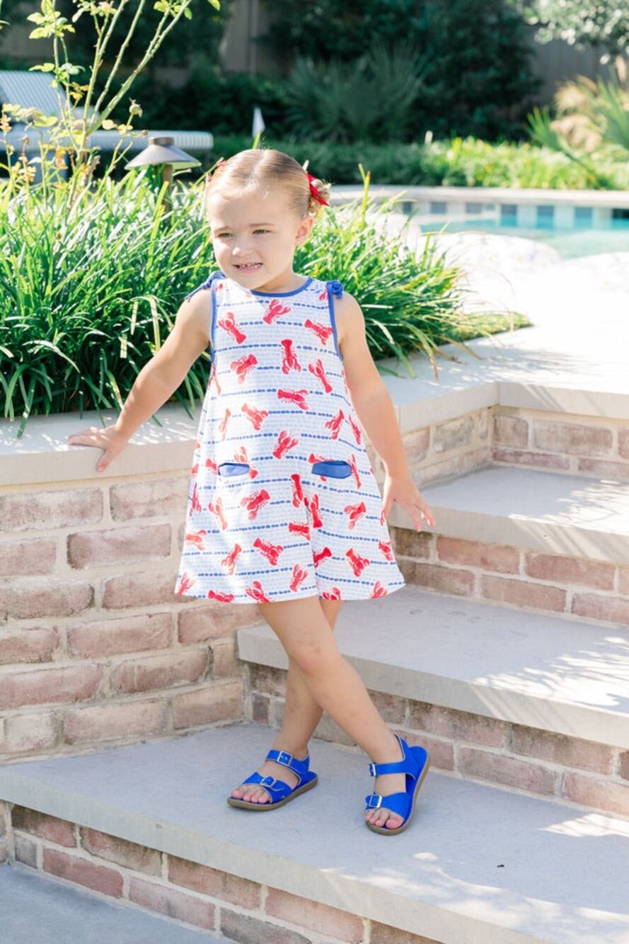The Proper Peony Lobster Sleeveless Dress NWT size 2T